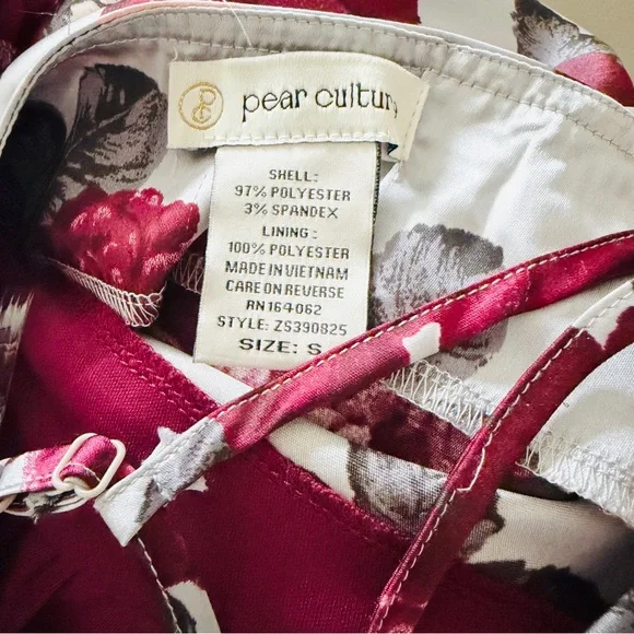 NWT Pear Culture x Macy’s Gray Silver Satin Floral Gown - Picture 8 of 8